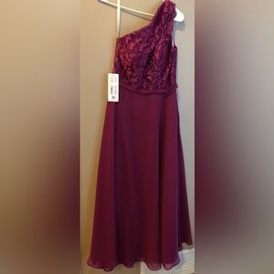 Azazie One-Shoulder Purple Prom Dress